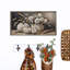 «Four White Pumpkin Bouquet» sur bois-784913909