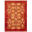Tapis à main one-of-kind-noué la 2010 isfahans rouge/jaune 6 pi x 8 pi zone de laine 6 po Astle