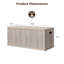 Banc en bois 40,2 po Cesiro, multifonctionnel avec rangement caché Cesiro-630995634-625903705