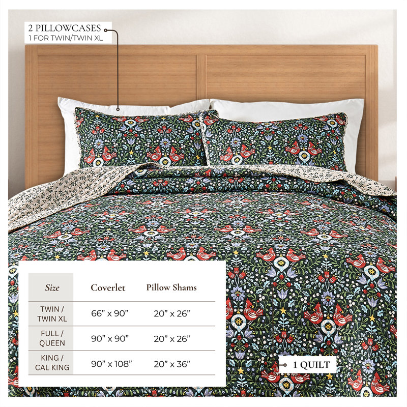 Ensemble de courtepointe réversible Holiday, Double / grand