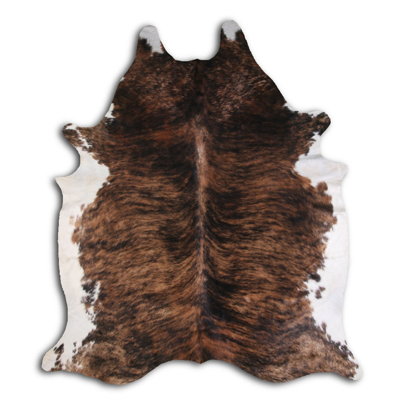 Tapis blanc en peau de vache, Nouveauté 5 pi 8 po x 6 pi 7 po
