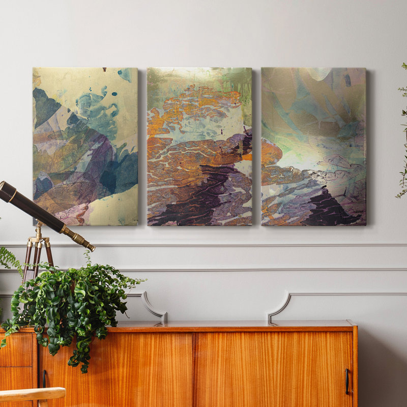 «Monet's Landscape IV», ensemble de 3 toiles tendues, H 36 po x l 72 po x P 1 po