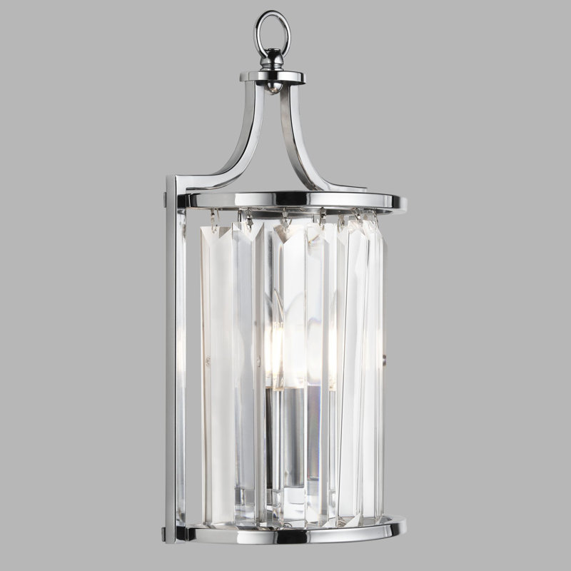 Esmont Steel Flush Mounted Sconce, Chrome