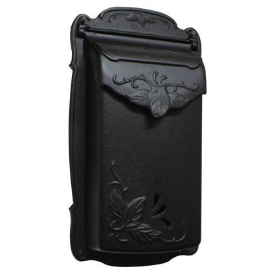 Floral Aluminum Wall Mounted Mailbox