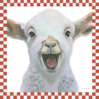 Farm Friends I Border by Myles Sullivan - Wrapped Canvas Painting