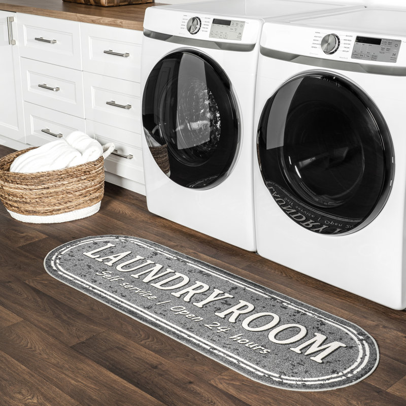 Graphic Machine Washable Laundry Mat