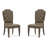 Extendable Trestle Dining Table With 2 Upholstered Side Chairs 2 Host Chairs Buffet And Hutch-185538660