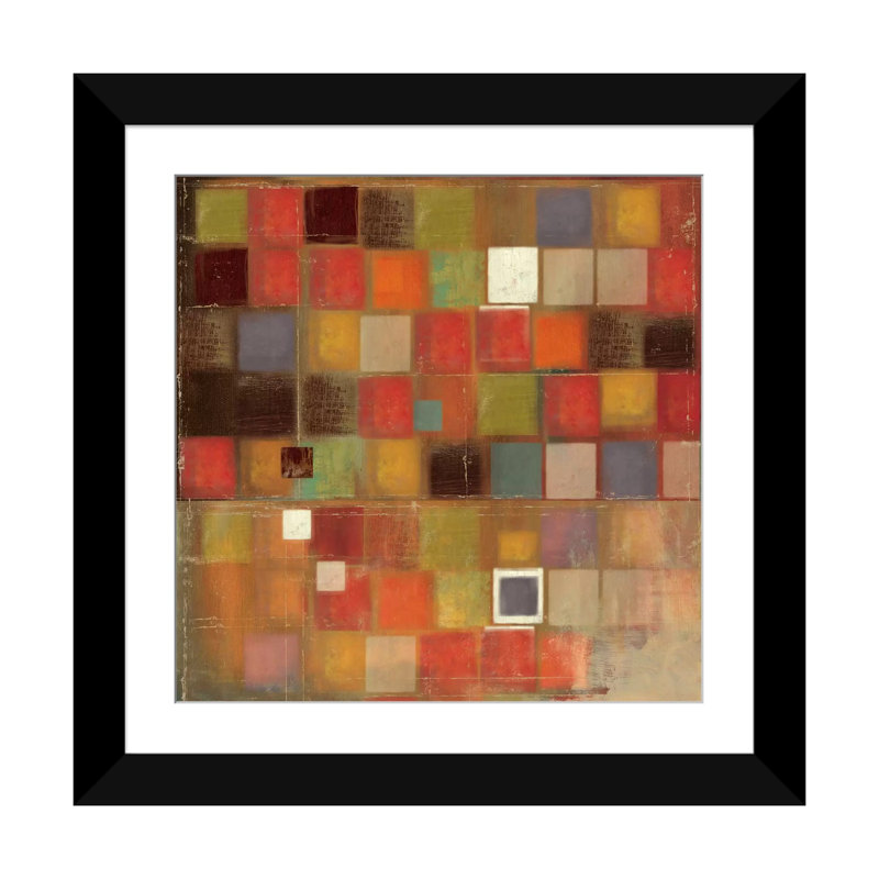 " Diversified ", 24" H x 24" W x 1" D, Black Framed Fine Art Paper, White