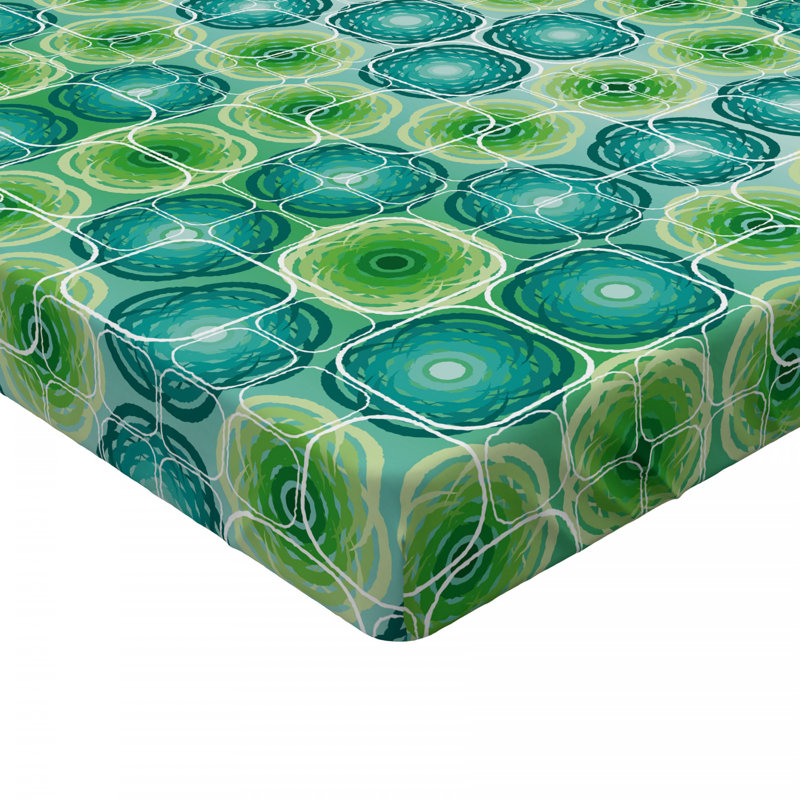 Microfiber Geometric Fitted Sheet, Twin XL Fitted Sheet