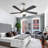 52 Inch Modern Ceiling Fan With Dimmable LED Light 5 Solid Wood Blades Remote Control Reversible DC Motor With Smart APP Control-871327908-871327905