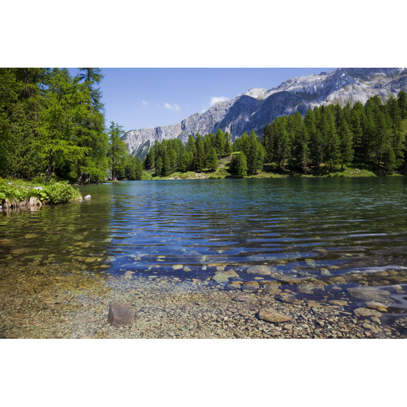 Montain Lake - Wrapped Canvas Print, 30cm H x 46cm W x 3.8cm D