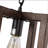 Rudolfo 1 - Light Brown Open Frame Wood Minimalist Pendant Lamp