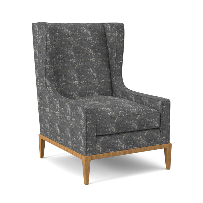 Claxton Wingback Chair, Filigree Ivory, Amber