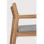 Jack Outdoor Teak Dining Armchair-1998580685