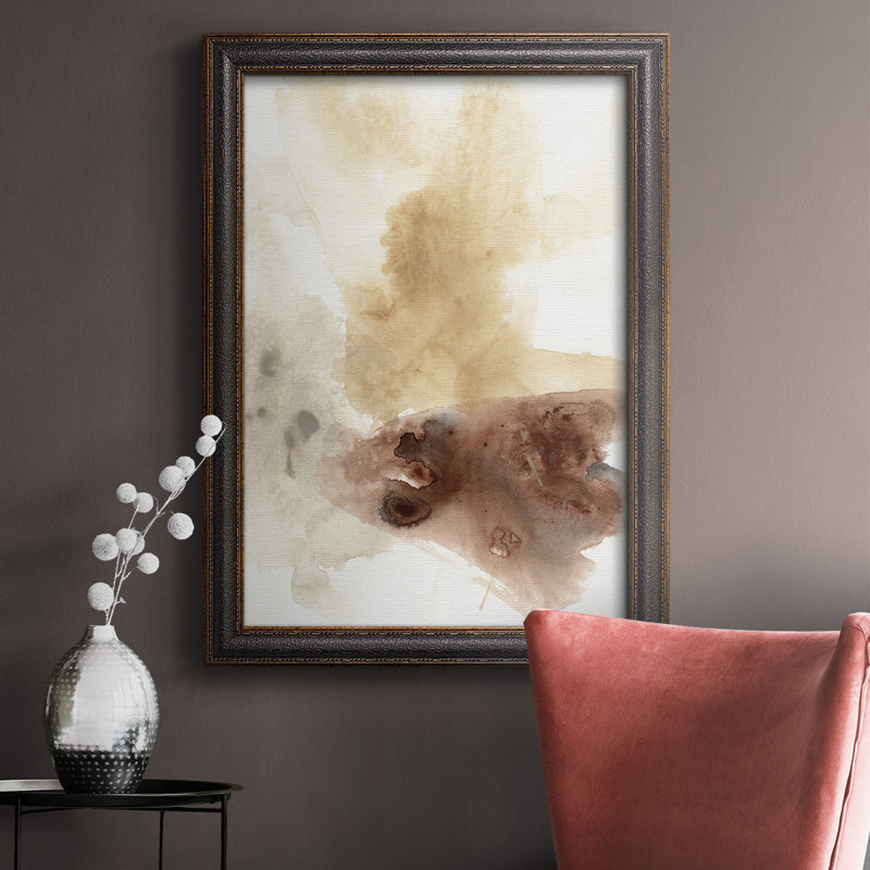 Toile encadrée de qualité supérieure Tectonic Geyser I - prête à être accrochée, H 27 po x l 18 po x P 2,5 po