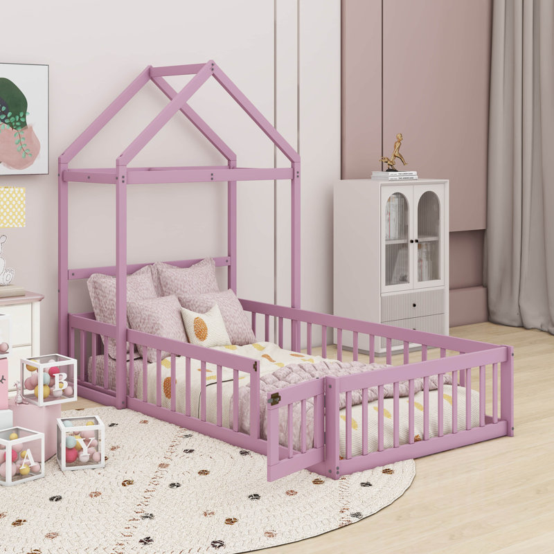 Lit de jeu Adonnis Kids Montessori, Natural, Lit simple