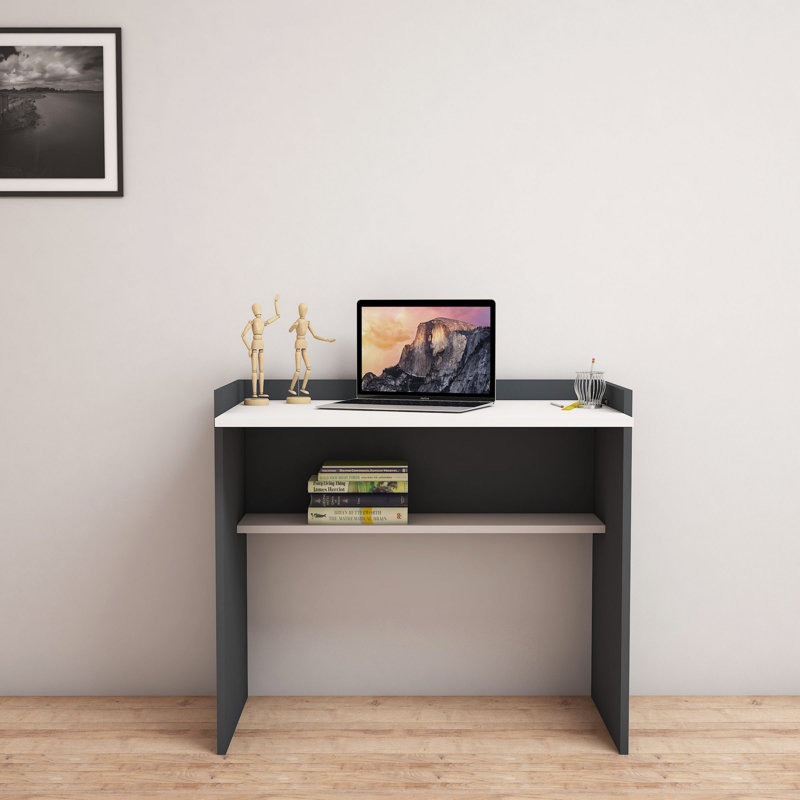 Bureau Wilford, Anthracite / blanc, H 31,5 po x l 35,43 po x P 22,83 po