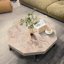 Table basse octogonale en bois avec patchwork de style campagnard 30 pouces-1461693957