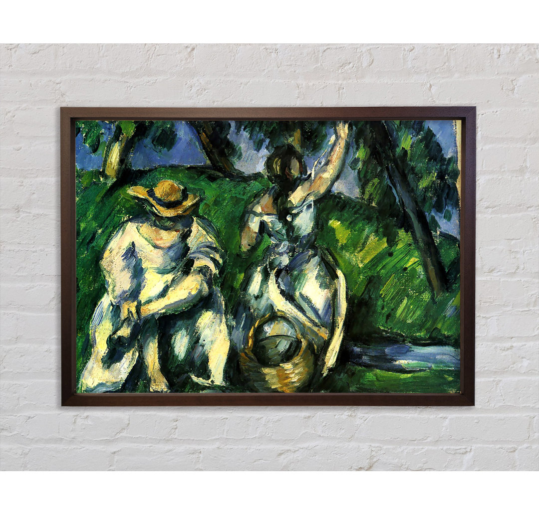 Figuren von Paul Cezanne - Einzelne Bilderrahmen Kunstdrucke auf Leinwand