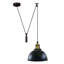 Borough Wharf Industrial Pulley Pendant Light – Adjustable E27 Ceiling Hanging Lamp with Retro Metal Dome Shade for Kitchen & Living Spaces-1106625265-1106625266-1106625267