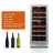 Calefort 15'' Wine Refrigerator 28 Bottle Dual Zone Built-in Wine Cooler