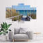 Sea, Beach, Nature - 5 Piece No Frame Print on Canvas-1547619048