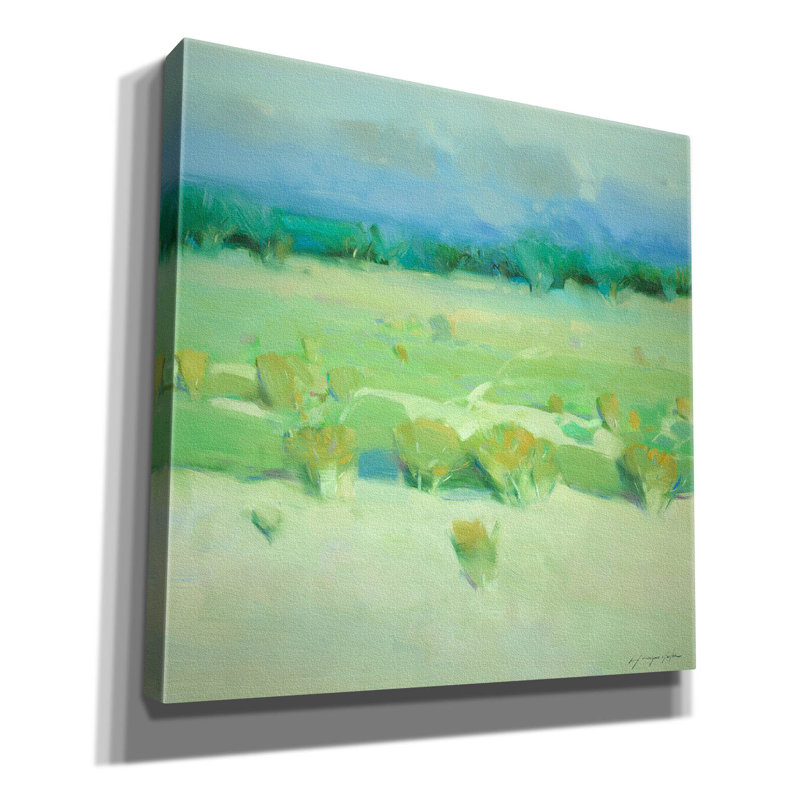 Toile épique «Hill» par Vahe Yeremyan, 18 po x 18 po, H 37 po x l 37 po x P 1,5 po