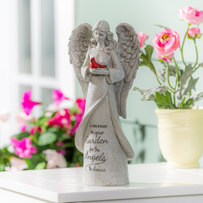Memorial Garden Angel Resin Statuary, 12in