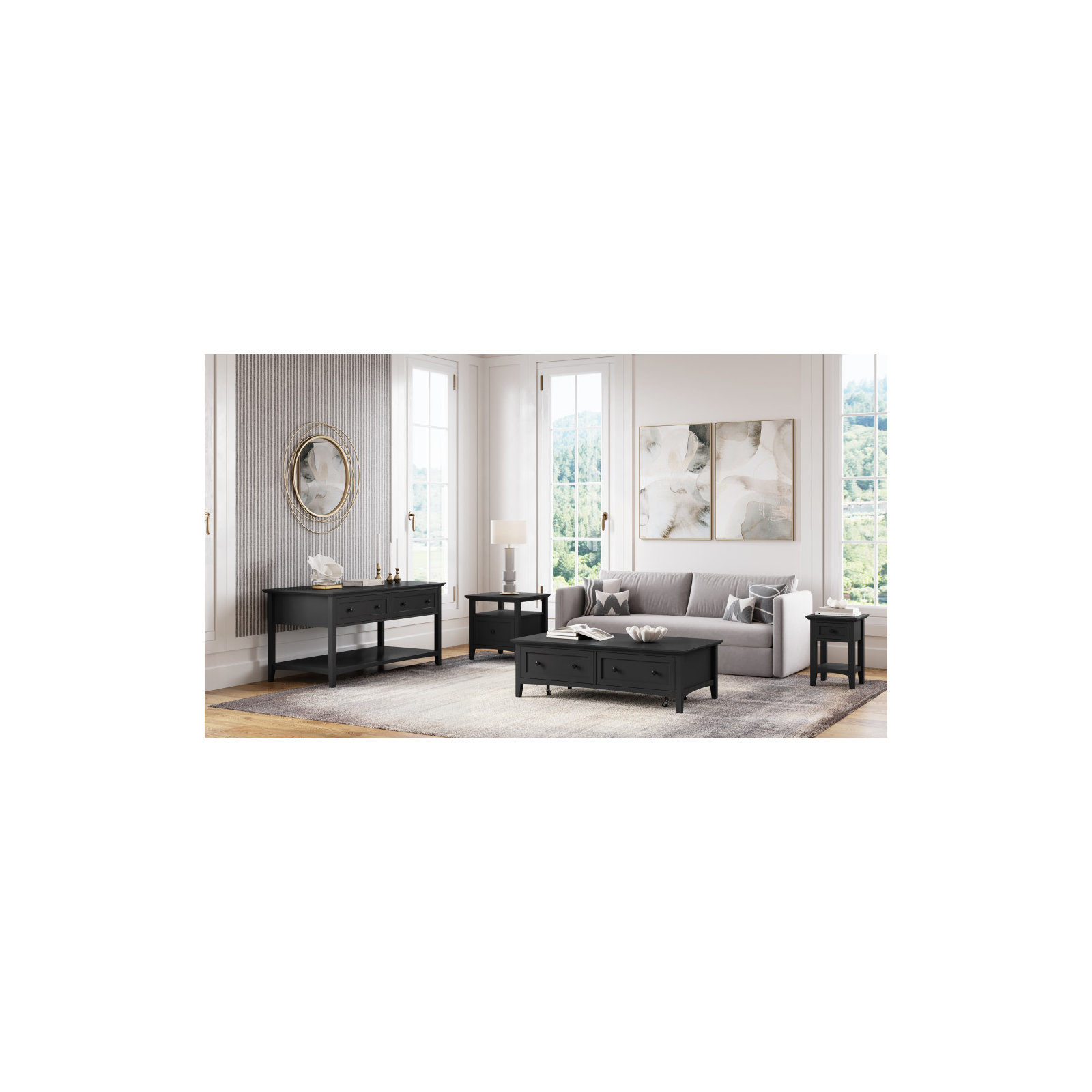 Renee Console Table, Black