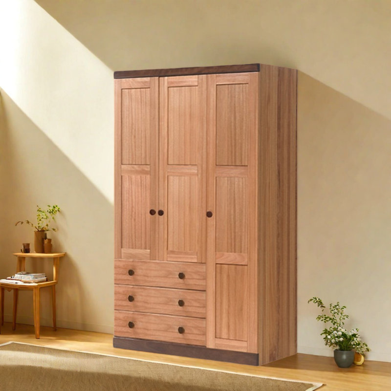 Garde-robe simple rétro, H 78,74 po x l 59,06 po x P 22,05 po