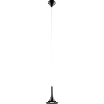 Jalaiah 1 - Light Satin Black LED Bell Pendant