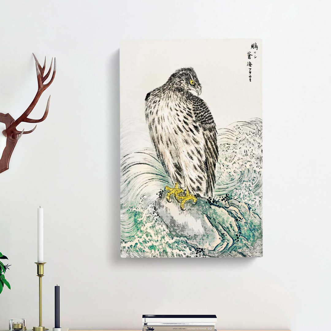 Japanese Golden Eagle by Numata Kashu - Wrapped Canvas