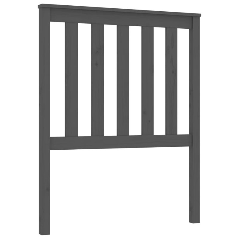 Solid Wood Headboard, 81 x 101 cm, Grey