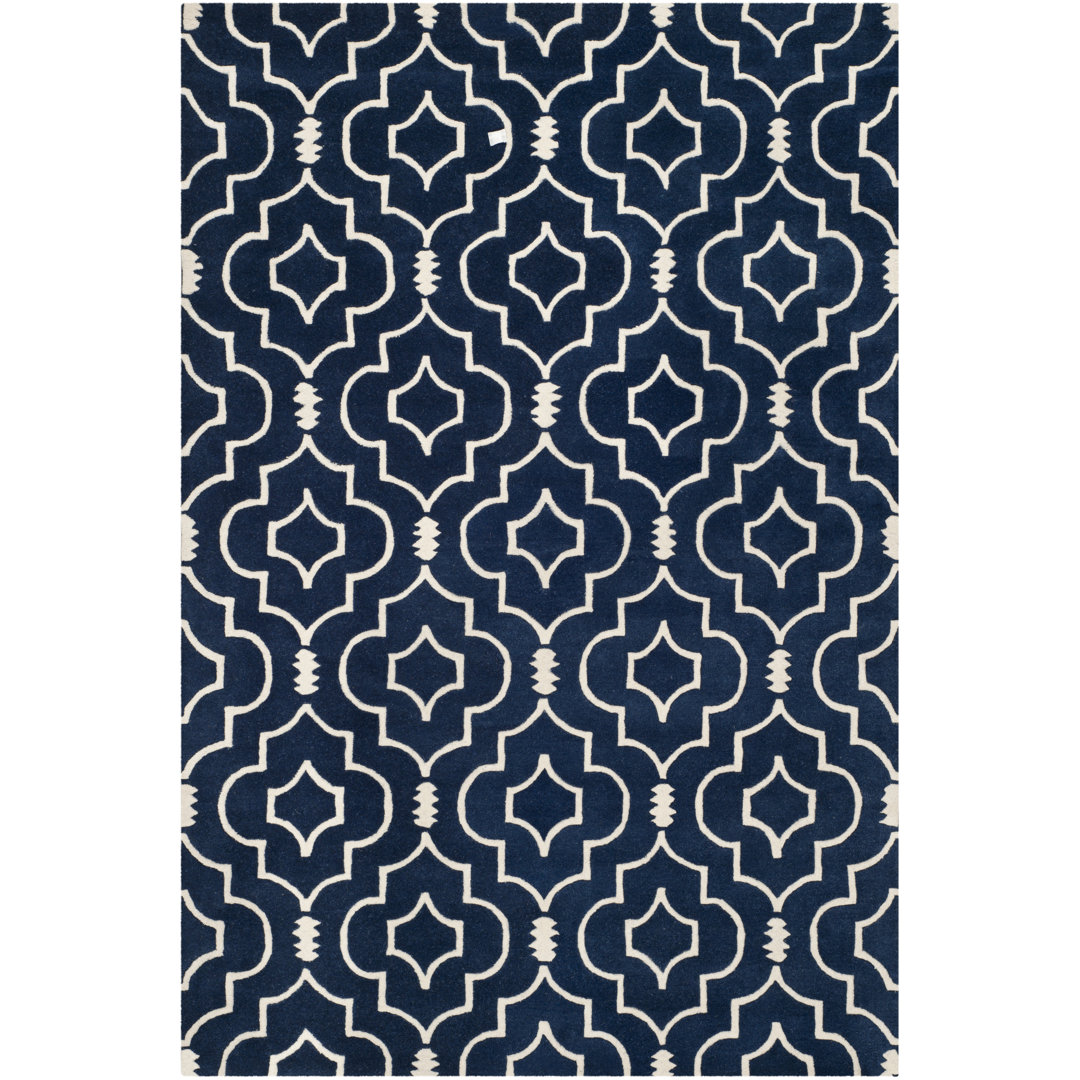 Annabelle Tufted Navy Wool Rug