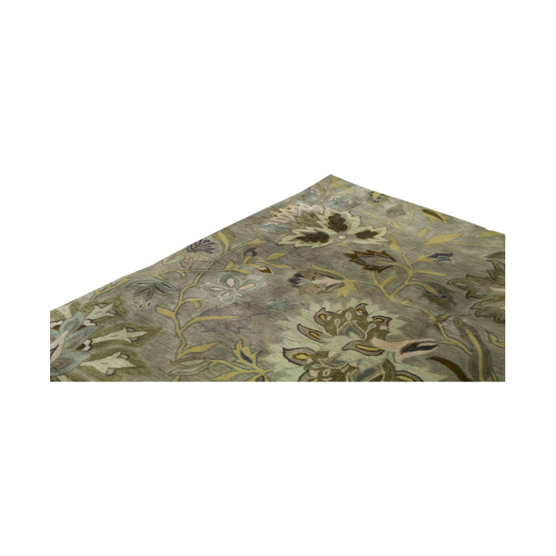 Hand-Knotted High-Quality Silver Area Rug