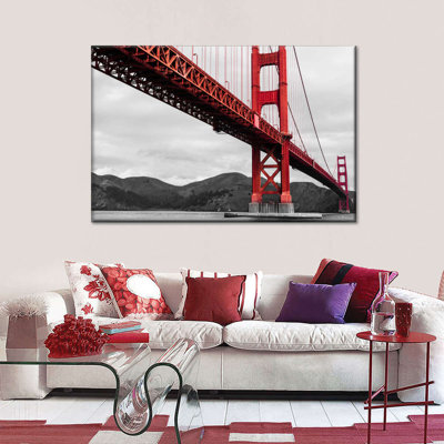 Impression sur toile Golden Gate Bridge Pop