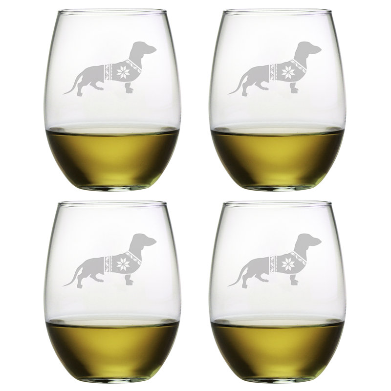 Verre à vin sans pied 21 oz. fête teckel