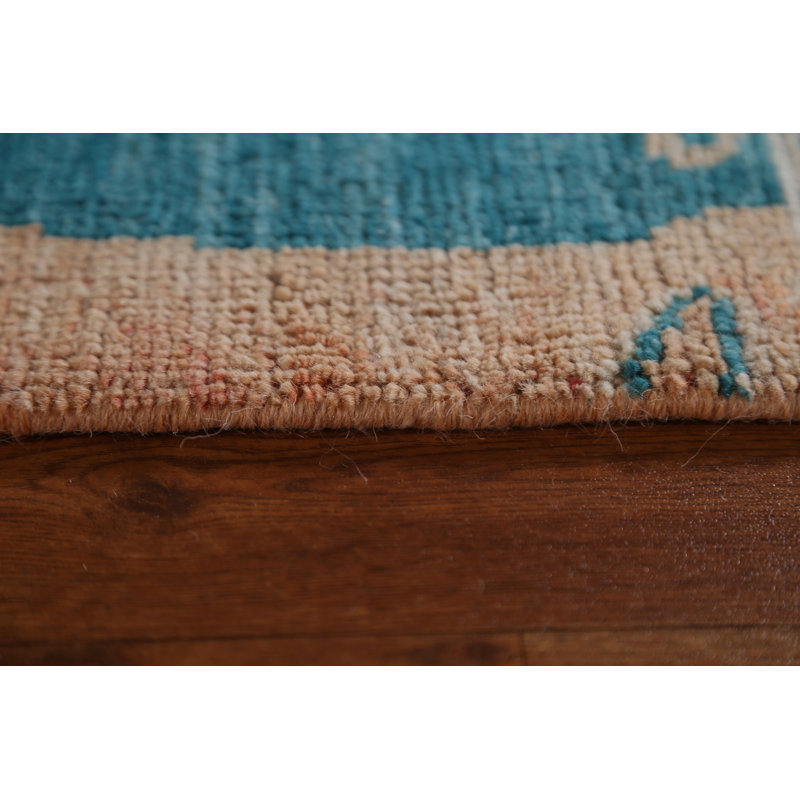 One-of-a-Kind 2'11" X 3'11" New Age Wool Area Rug in Blue