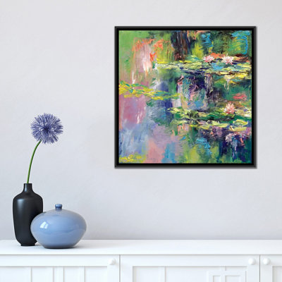 « water lilies », reproduction d’art sur toile