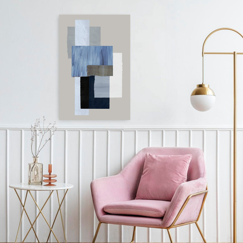 Art contemporain, art abstrait, H 24 po x l 16 po
