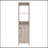 St. Clair Linen Cabinet, Two Interior  Shelves, Two Open Shelves, Single Door-1841937877