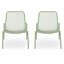 Chaises d'appoint empilables en maille métallique Bisso -1244245636