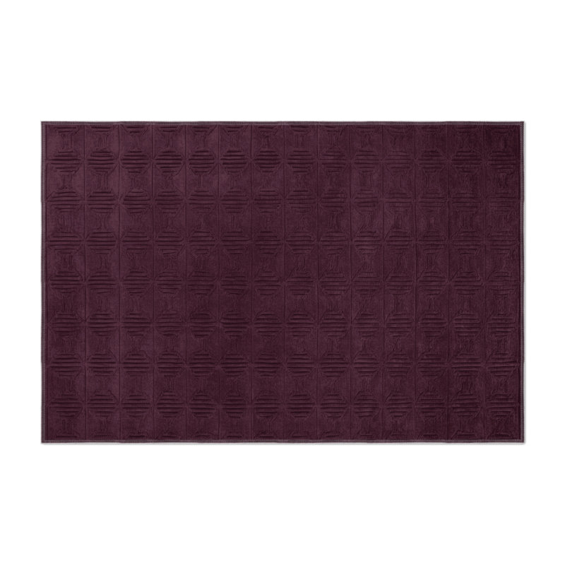 Tapis rouge intérieur et extérieur Trellis, Rectangulaire 3 pi x 5 pi