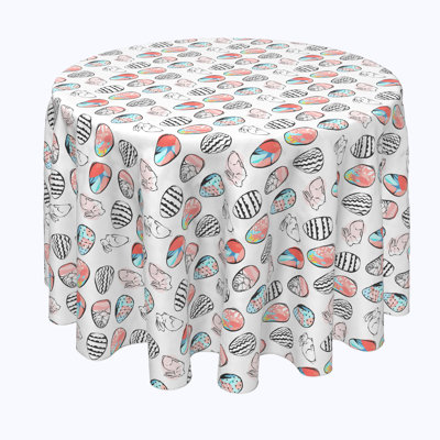 Cygnus Geometric Round Easter Tablecloth