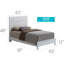 Contemporary Elegant White Twin Bed for Chic Bedrooms