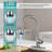 LED Pull Out Kitchen Faucet with Pull Down Sprayer-100824557