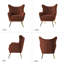 Fauteuil à oreilles 29,25 po Avianna-317751870