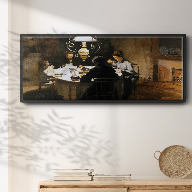The Dinner, 1868- Framed Canvas, 20" H x 50" W