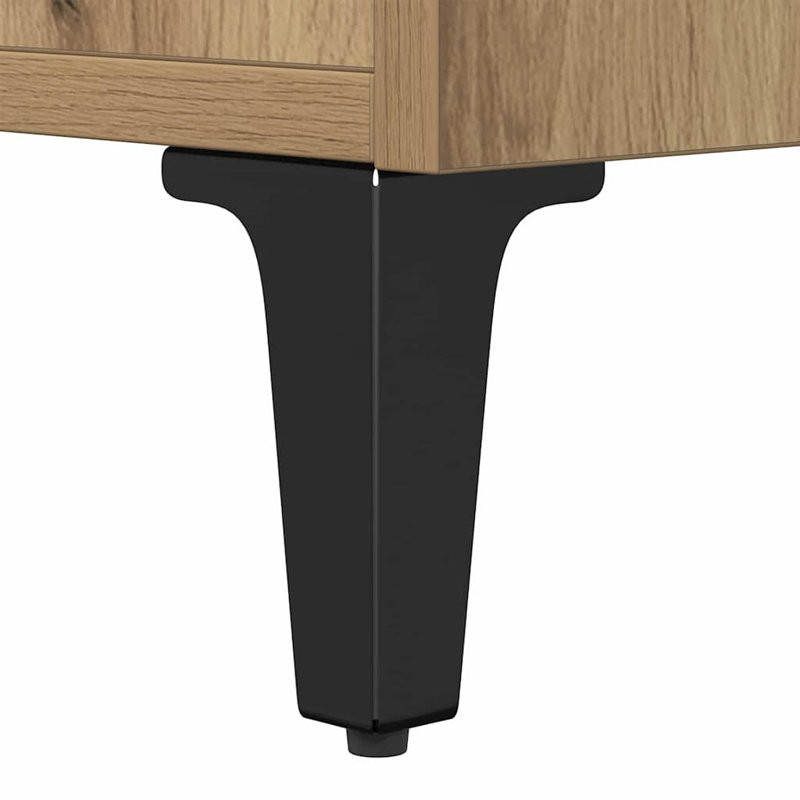 Bed Cabinet 2 Pcs 40 X 35 X 47.5 Cm Engineered Wood, Artisan Oak