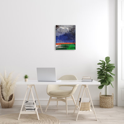 «Murky Abstract Landscape Dark Storm Cloud Winds», art mural par Atelier Posters